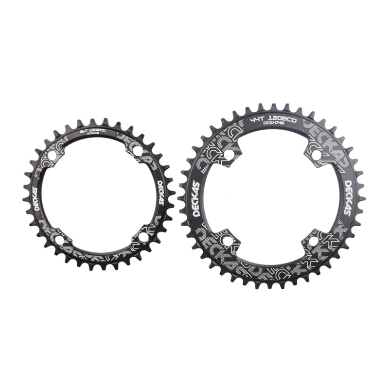 DECKAS-Plateau de manivelle VTT, réparation creuse, 120BCD, 36T, 38T, 40T, 42T, 44T, BCD approprié, 
