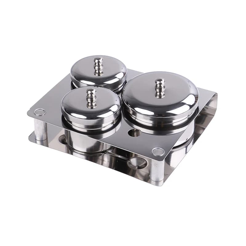 Ensemble de gobelets en acier inoxydable, 3 pièces/ensemble, Salon de manucure poudre acrylique liqu