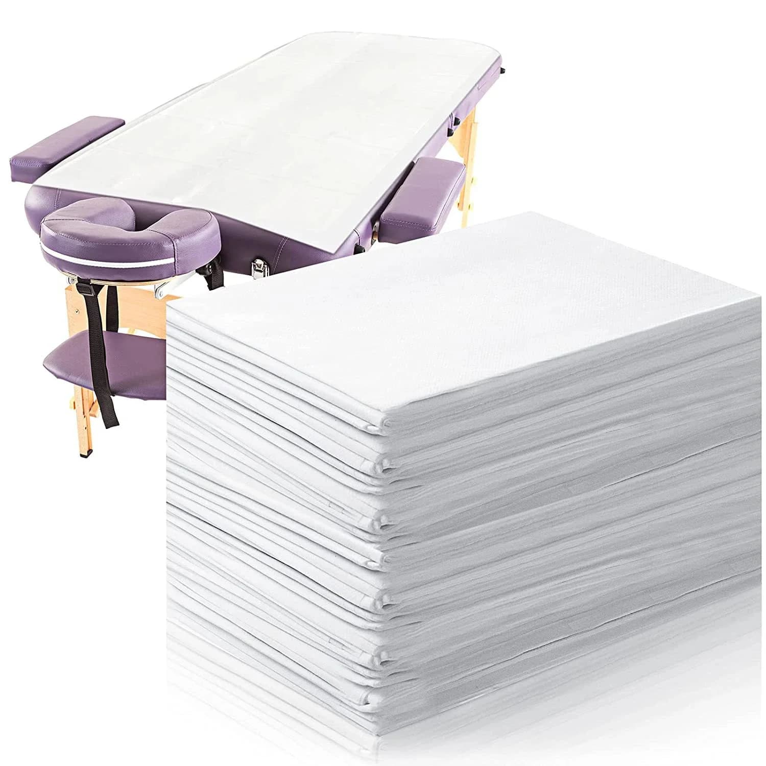 Draps de Spa jetables Non tissés, 20/60/100 pièces, pour Salon de beauté, tatouage, draps fins et ép