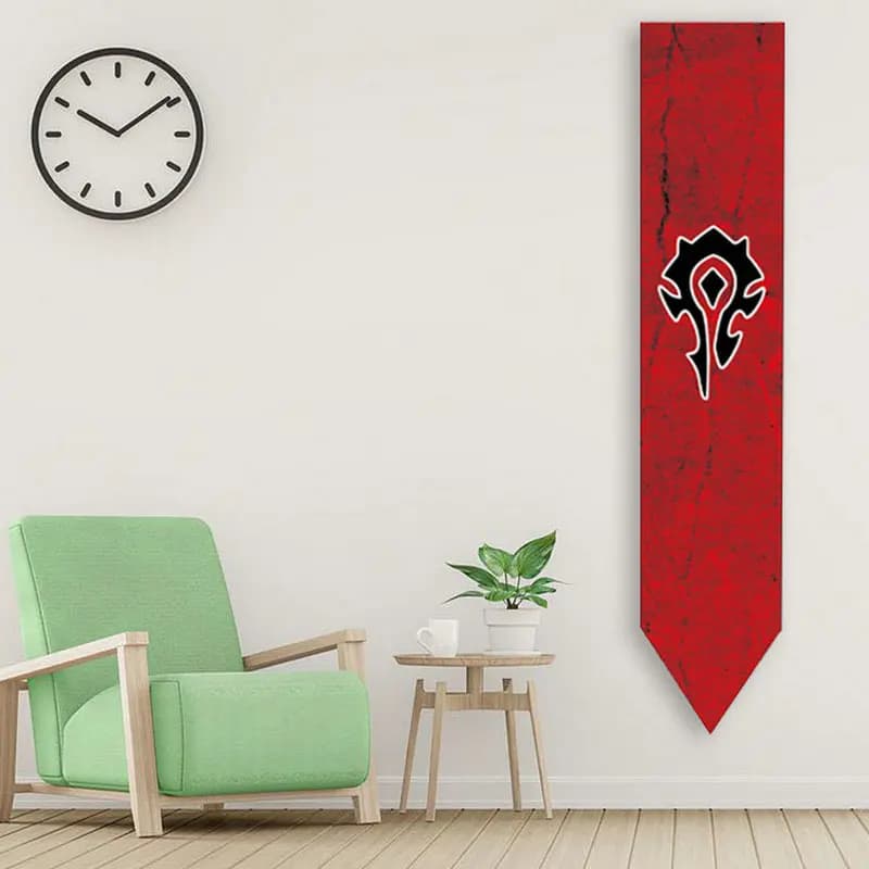 36x168 cm WOW guerre mondiale pour Horde Alliance bannière longue drapeau tenture murale KTV école B