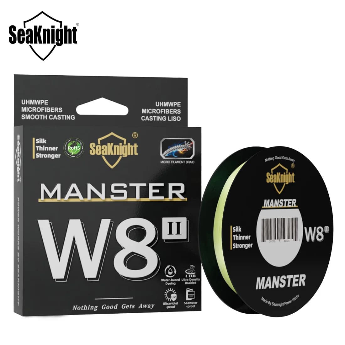 SeaKnight-Ligne de pêche tressée en PE à 8 brins, fil de marque, technologie avancée grand angle, sé