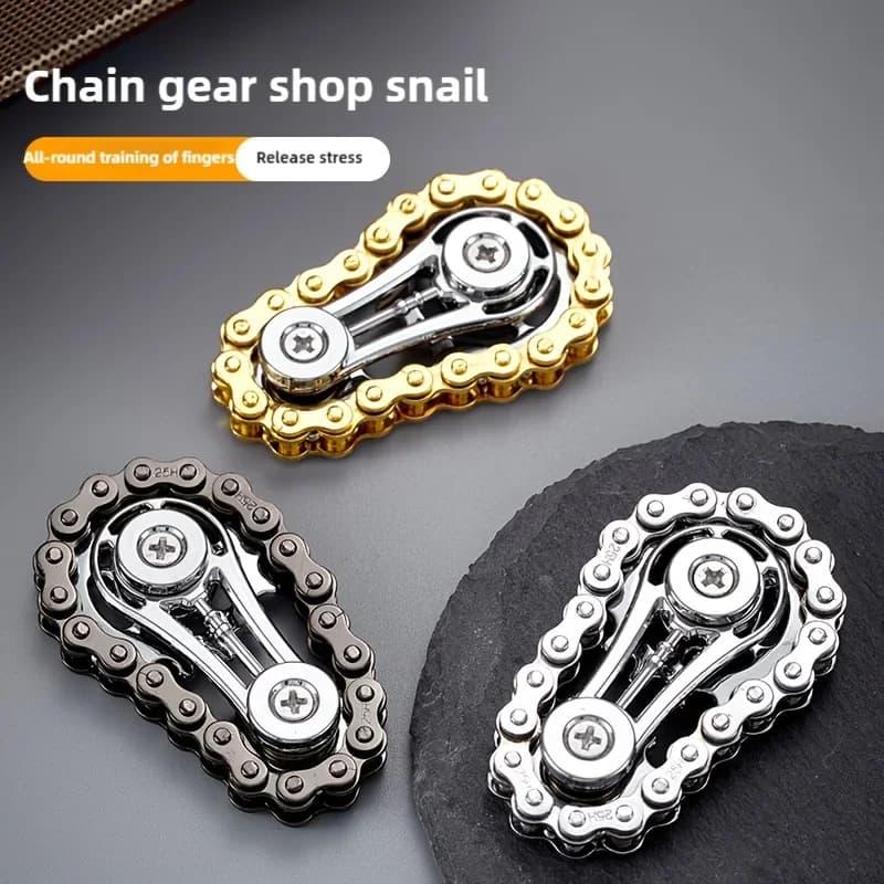 Nouvelles pignons volant d'inertie doigt Gyro Fidget Spinner anti-stress anxiété chaînes de vélo en 