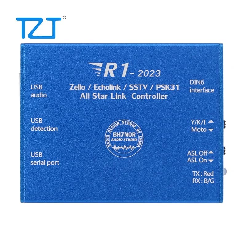 Interface audio USB TZT R1-2023 avec câble à 6 broches, version carte son USB pour Echolink-zello-YY