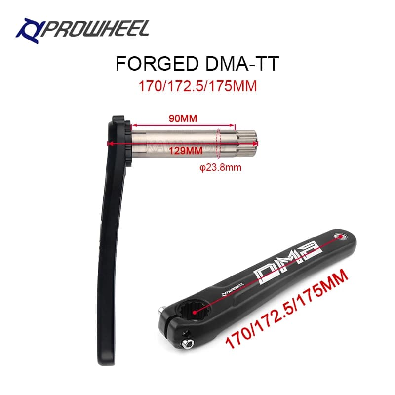 Prowheel-Bras de manivelle de vélo de route ultraléger, pignon de vélo, manivelle de 170mm, 172.5mm,