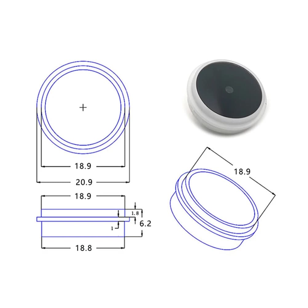 Lecteur de codes-barres GM861S UART, interface USB 1D/JO, code QR, technologie LED blanche et verte