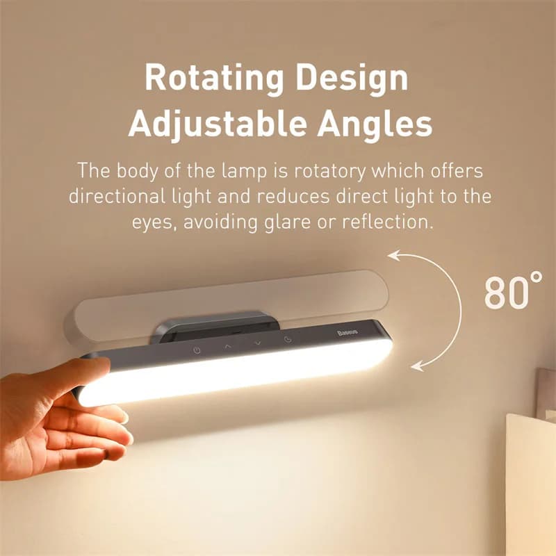 Baseus lampe de bureau lampe de Table suspendue magnétique LED Rechargeable lampe de bureau à gradat