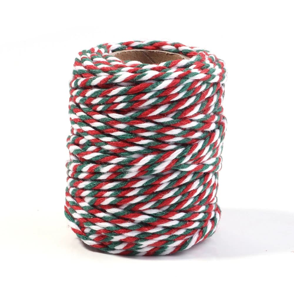Rouleau de ficelle de boulanger en coton coloré, 20 m/rouleau, artisanat en coton, ficelle de macram
