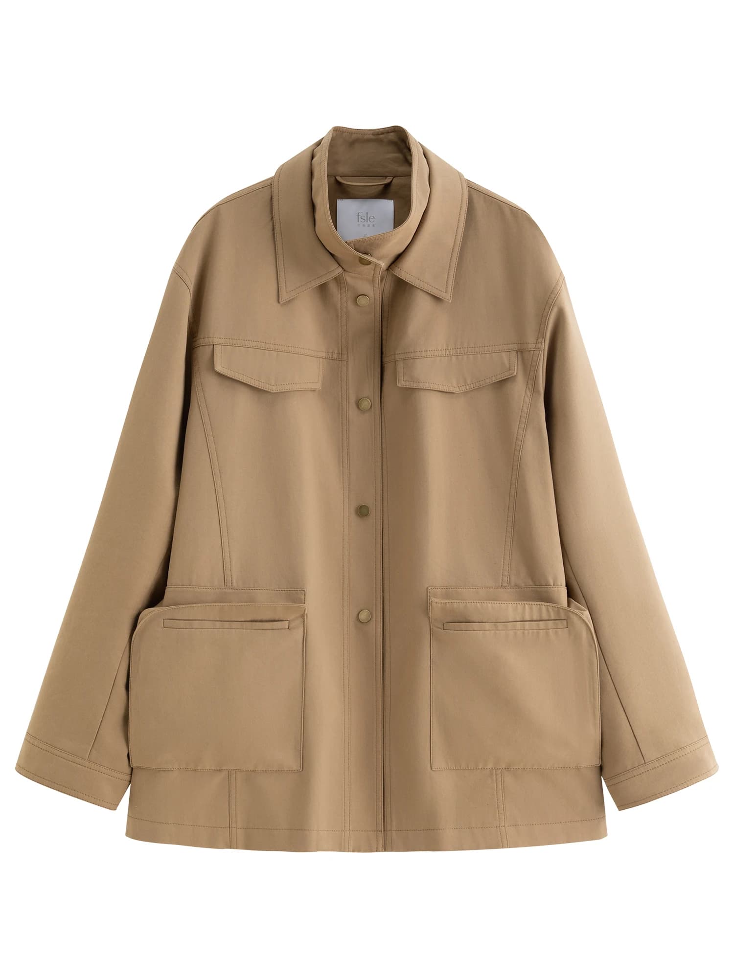 FSLE 2025 nouveau automne femmes Vintage Baren Style veste de travail surdimensionné revers manteau 