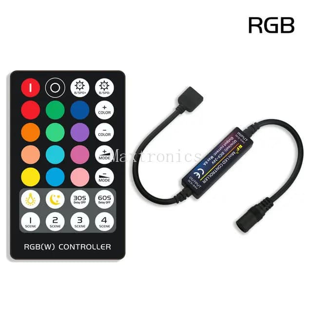 Mine LED bande lumineuse contrôleur RF télécommande sans fil 14/17/21/28 touches pour couleur unique