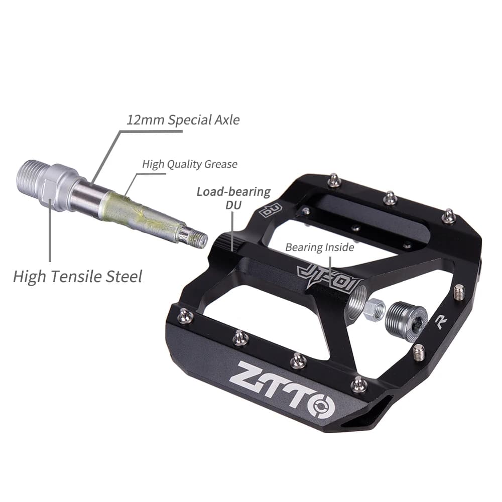ZTTO vtt pédales de cyclisme DU roulement scellé ultraléger en alliage d'aluminium pied de lit anti-