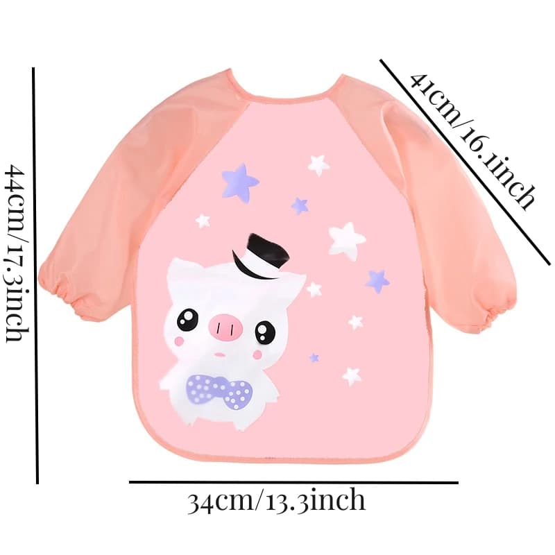 Bavoirs imperméables EVA à manches longues pour bébé, tablier pour enfants, Smock d'alimentation à m
