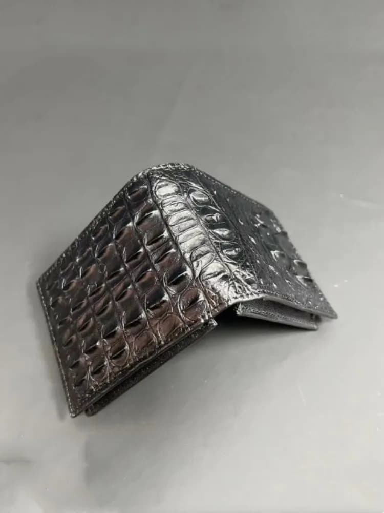Nouveaux hommes peau de Crocodile en cuir véritable portefeuille à la main pochette sac à main conce