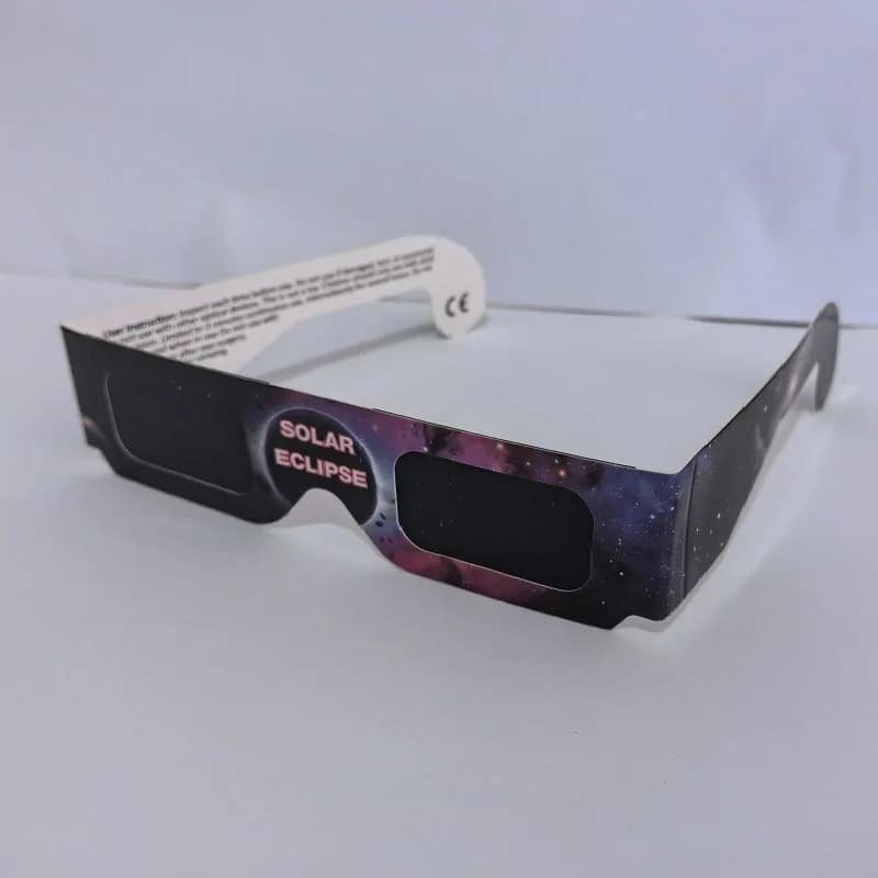 Lunettes d'éclipse Premium, 5 pièces, lunettes solaires approuvées AAS, certifiées CE et ISO, Film f
