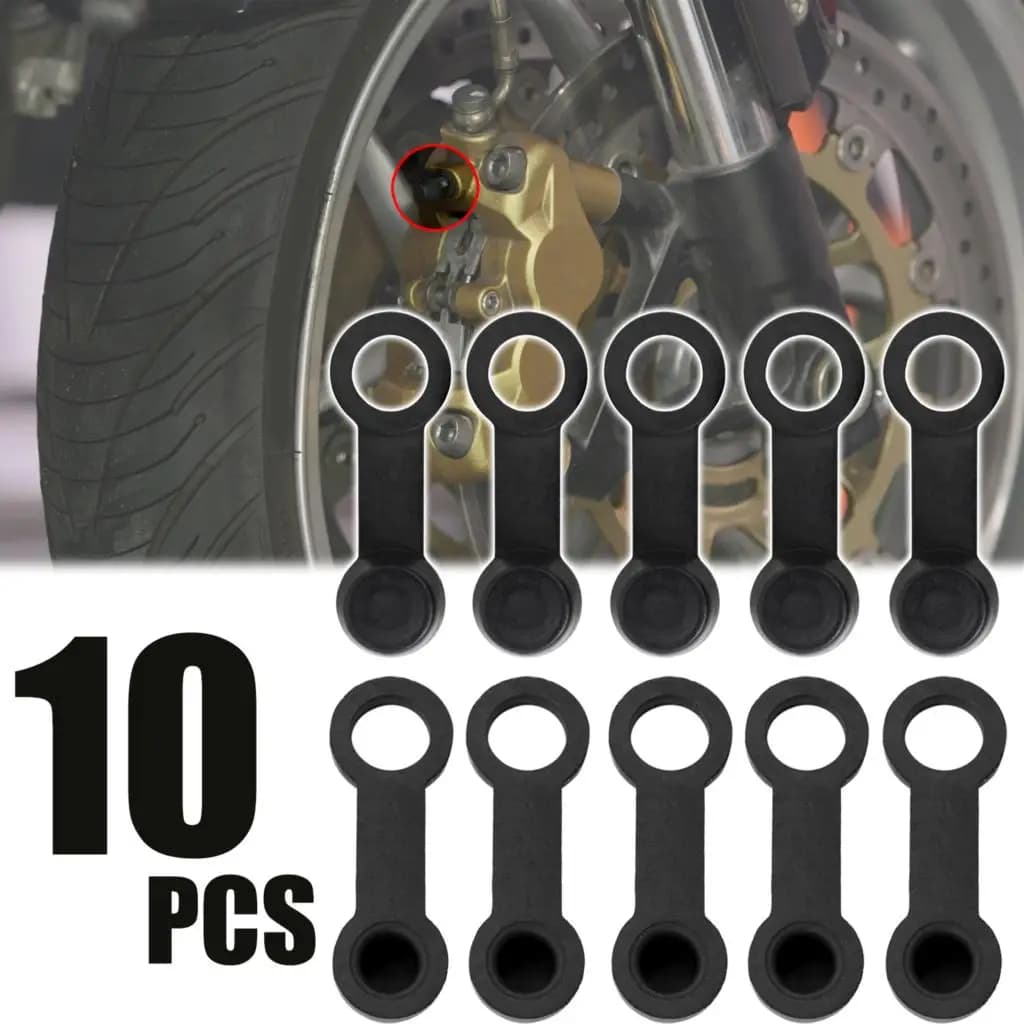 10 pièces étrier de frein universel bouchon anti-poussière purge mamelon vis pompe vis purgeur moto 