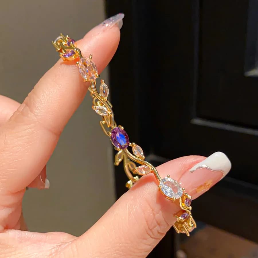 Bracelets de marque en zircone cubique pour femmes, bijoux de mariée, demoiselle d'honneur, cadeau p