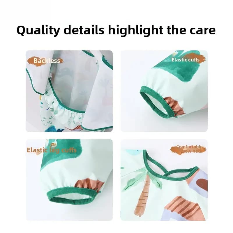 Combinaison rampante pour bébé, blouse une pièce anti-sale, blouse complète pour enfants