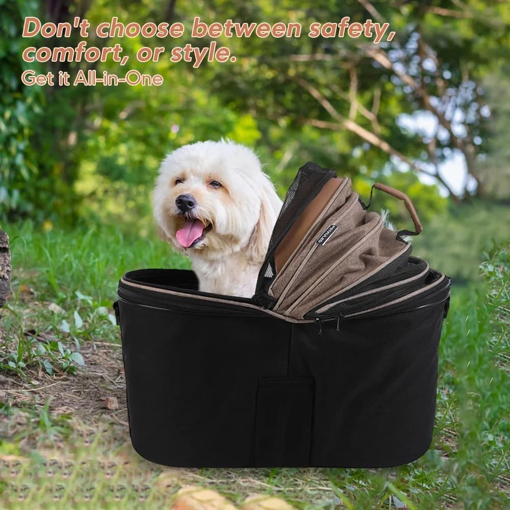 Panier de vélo arrière rembourré confortable pour chien, panier de siège de banlieue pour animaux de
