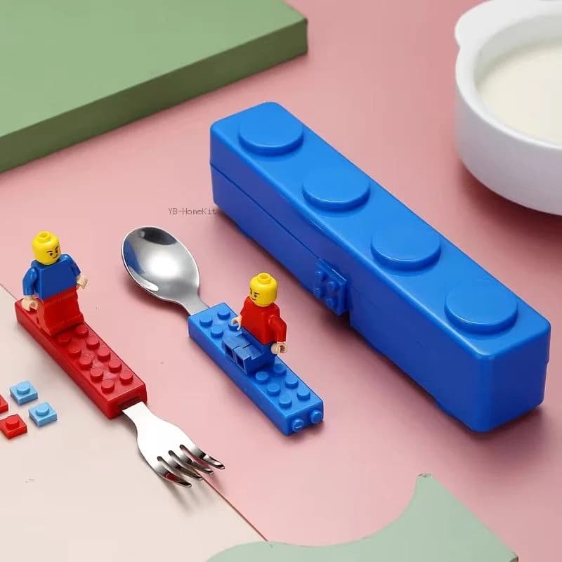 Blocs de construction modulaires pour enfants, boîte à déjeuner, blocs de construction pour étudiant