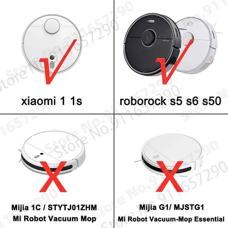 Accessoires pour aspirateur Xiaomi 1S Roborock S5 Max, S50, S55, Dock, Pièces pures, Brosse latérale