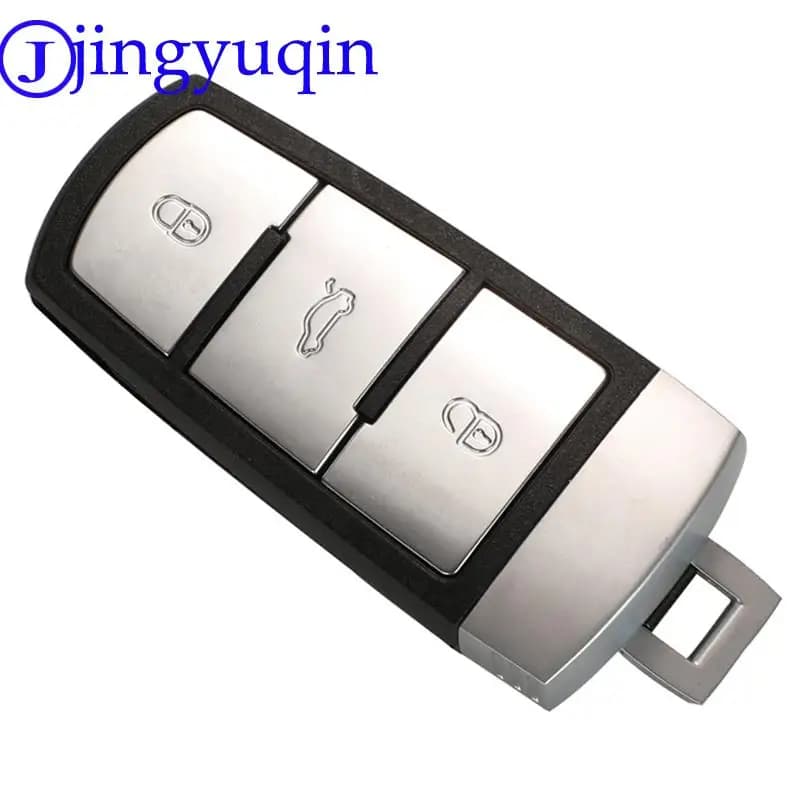 Jingyuqin 3 boutons rabattable porte-clés à distance de voiture intelligente avec puce ID48 3C 09597