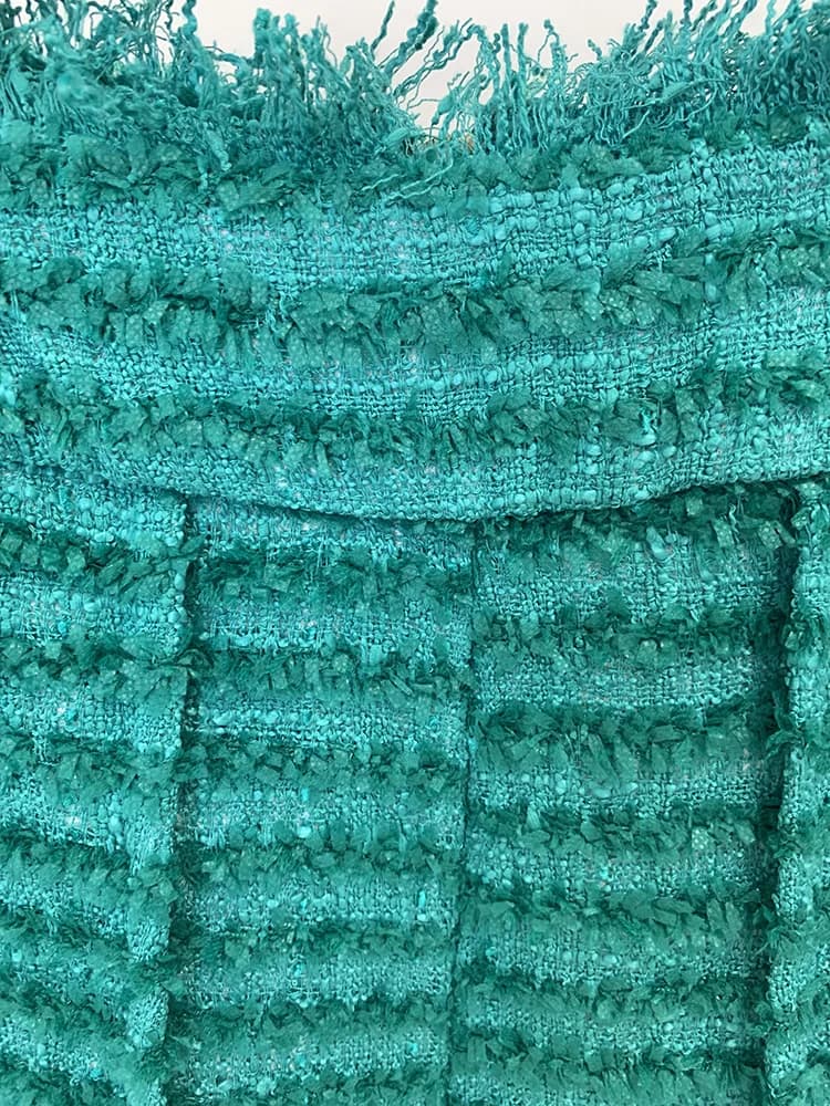 HIGH STREET Nouveauté 2026 FW Shorts en tweed à franges et pompons pour femme de créateur
