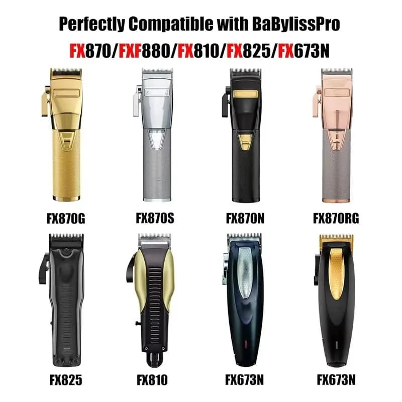 FX8010B, lames de rechange adaptées aux tondeuses BaBylissPRO FX870, FXF880, FX810, FX825, FX673N, t