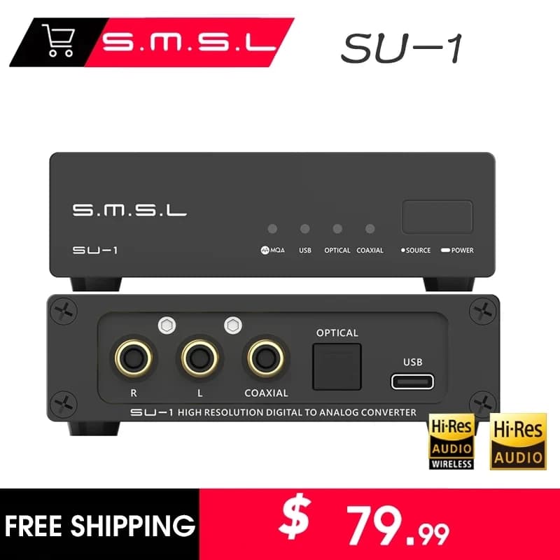 Nouveau produit SMSL SU-1 MQA MQA-CD décodeur Audio numérique AK4493S XU316 768 kHz/32 bits DSD512 S