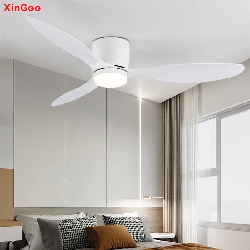 Plafond monté FanLight Intelligent ventilateur de plafond lampe chambre Restaurant ménage Lowfioor v