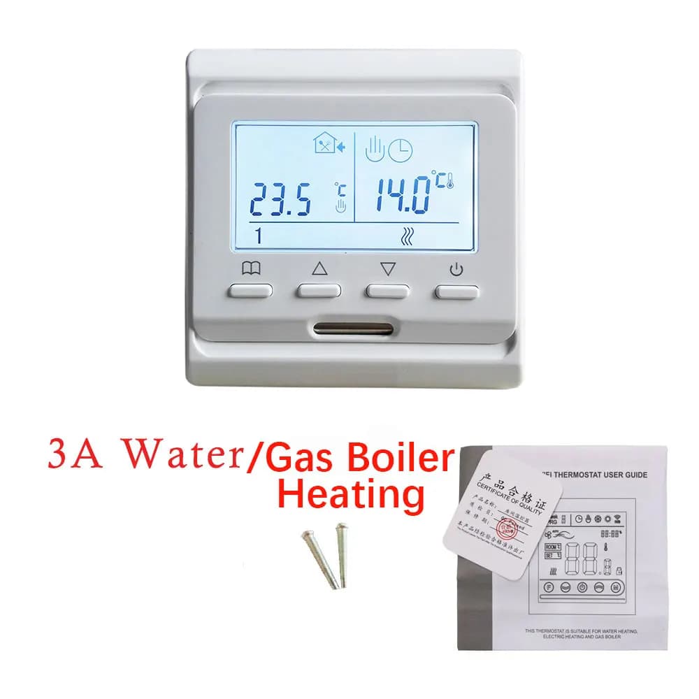 Thermostat d'ambiance 220V LCD Programmable électrique numérique chauffage au sol Thermostat d'air d
