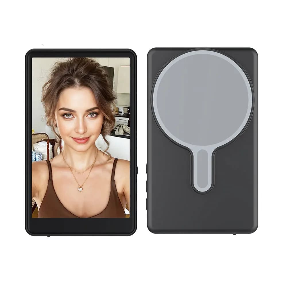 Moniteur de téléphone magnétique - Selfie/caméra arrière en temps réel - Assistant de streaming 4K -