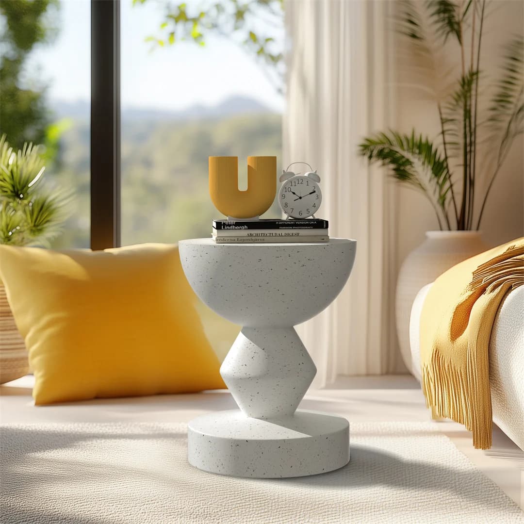 Table d'appoint d'intérieur moderne pour salon, canapé, Table d'appoint extérieure, tabouret léger e