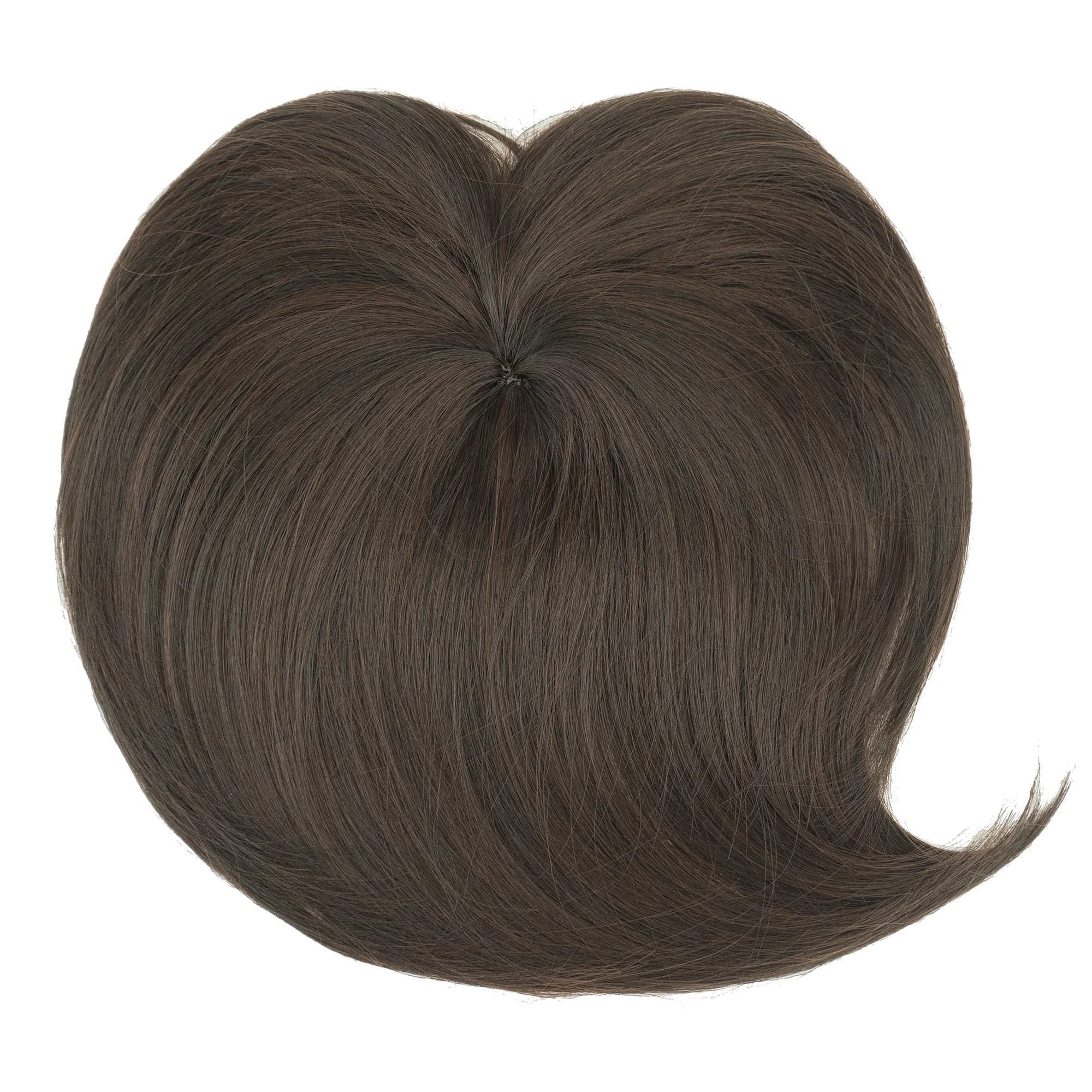 Soowee cheveux synthétiques Topper avec frange Invisible 3D cheveux toupet postiches fermetures de c