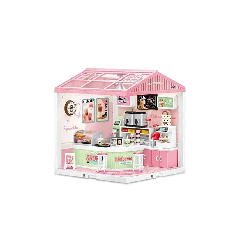 Kit de Restaurant de restauration rapide Miniature, bricolage, construisez votre propre jouet articu