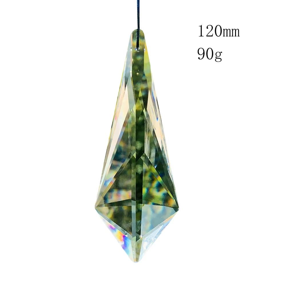 Prisme en cristal de flèche brillant, 120mm, à facettes, éclairage du jour, attrape-soleil, lustre b