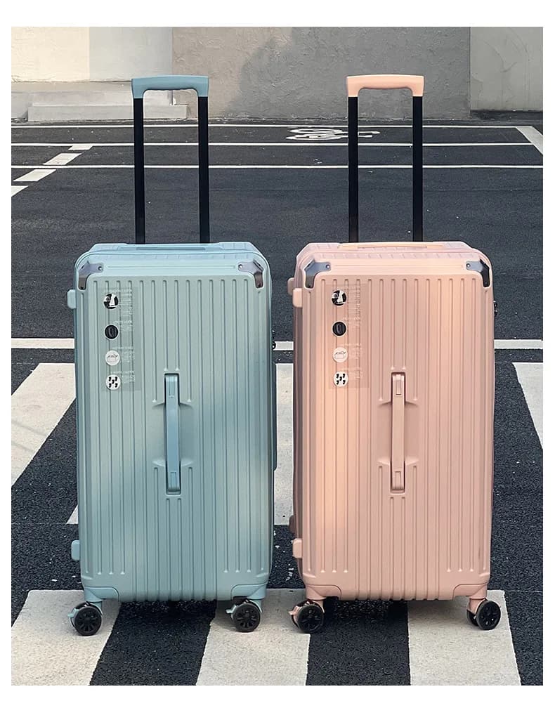 Porte-gobelet de grande capacité pour femmes et filles, valise à bagages, chargement USB, bagage à m