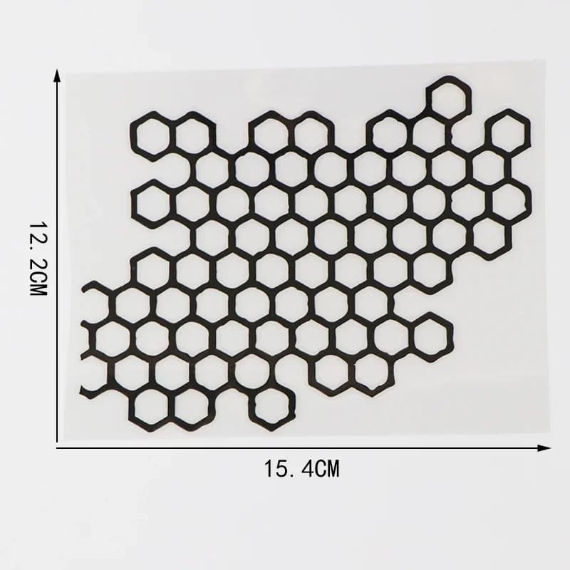 Autocollant de moto personnalisé en nid d'abeille, décoration de carrosserie pour rénovation de voit