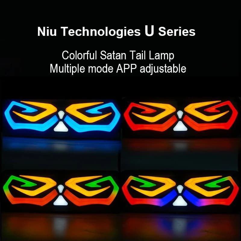 Niu Technologies – feu arrière catan N1s série N1, phare réglable avec application nqi, feu de Stop 