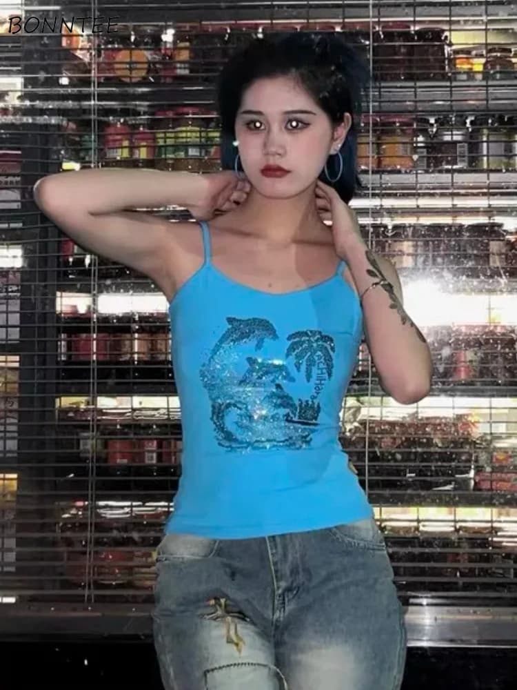 Camisole vintage pour femme, solide, simple, spécial, cool, basique, style européen, délicat, séduis