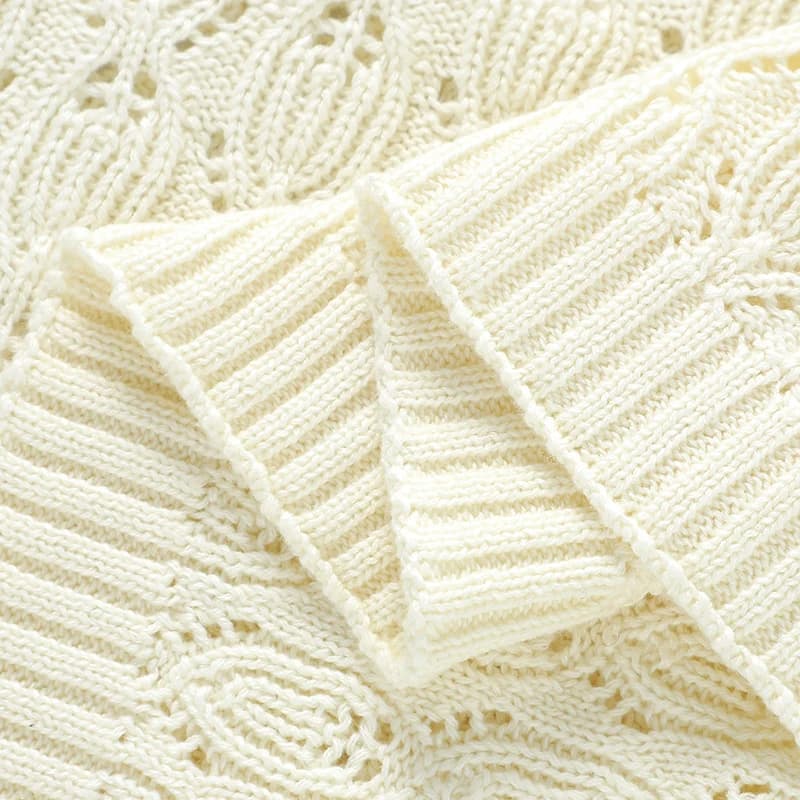 Tricot bébé couverture coton 90*70CM enfant en bas âge lange d'emmaillotage doux Plaid nouveau-né ga