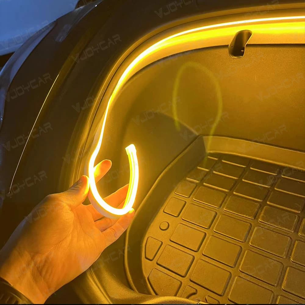 Bande LED lumineuse VJOYCAR pour coffre avant, éclairage modifié pour Tesla Model 3 Y S X 2018~2026,