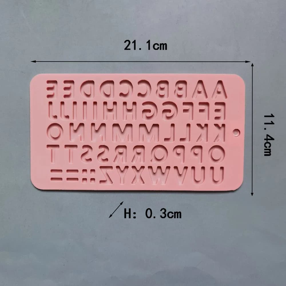 Moule à chocolat en Silicone avec lettres et chiffres, Alphabet, biscuits, bonbons, gâteaux, plateau