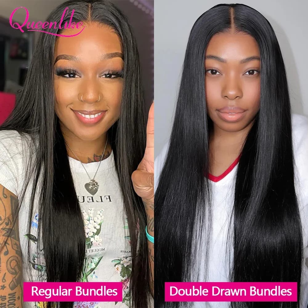 Mèches vietnamiennes lisses à Double tirage 15A, 24 pouces, 100% vrais cheveux humains, lots de 1/3