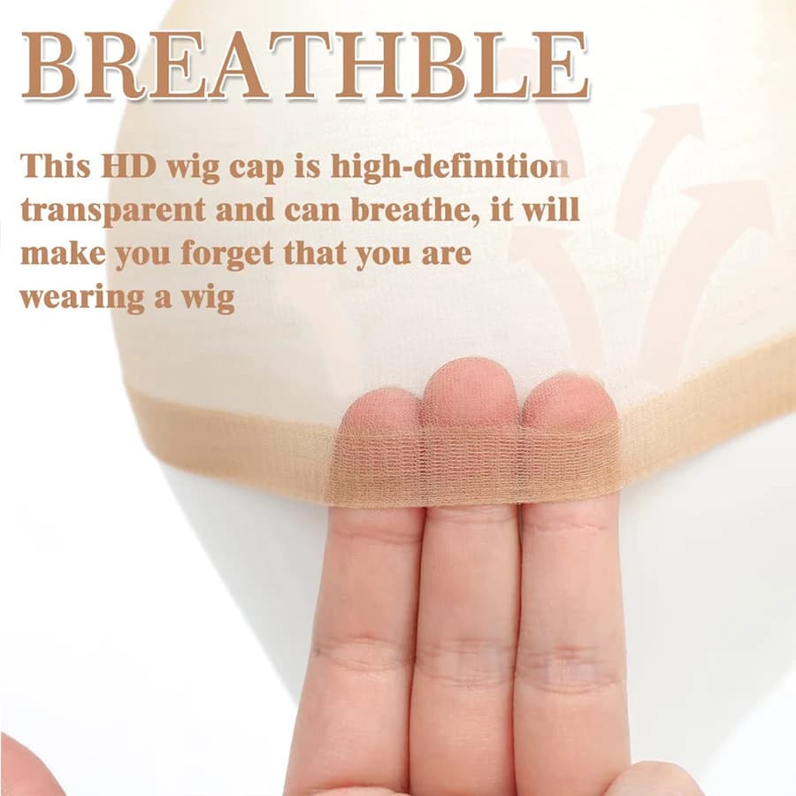Gros HD perruque casquettes haute qualité Transparent HD filets à cheveux tissage Nylon extensible d