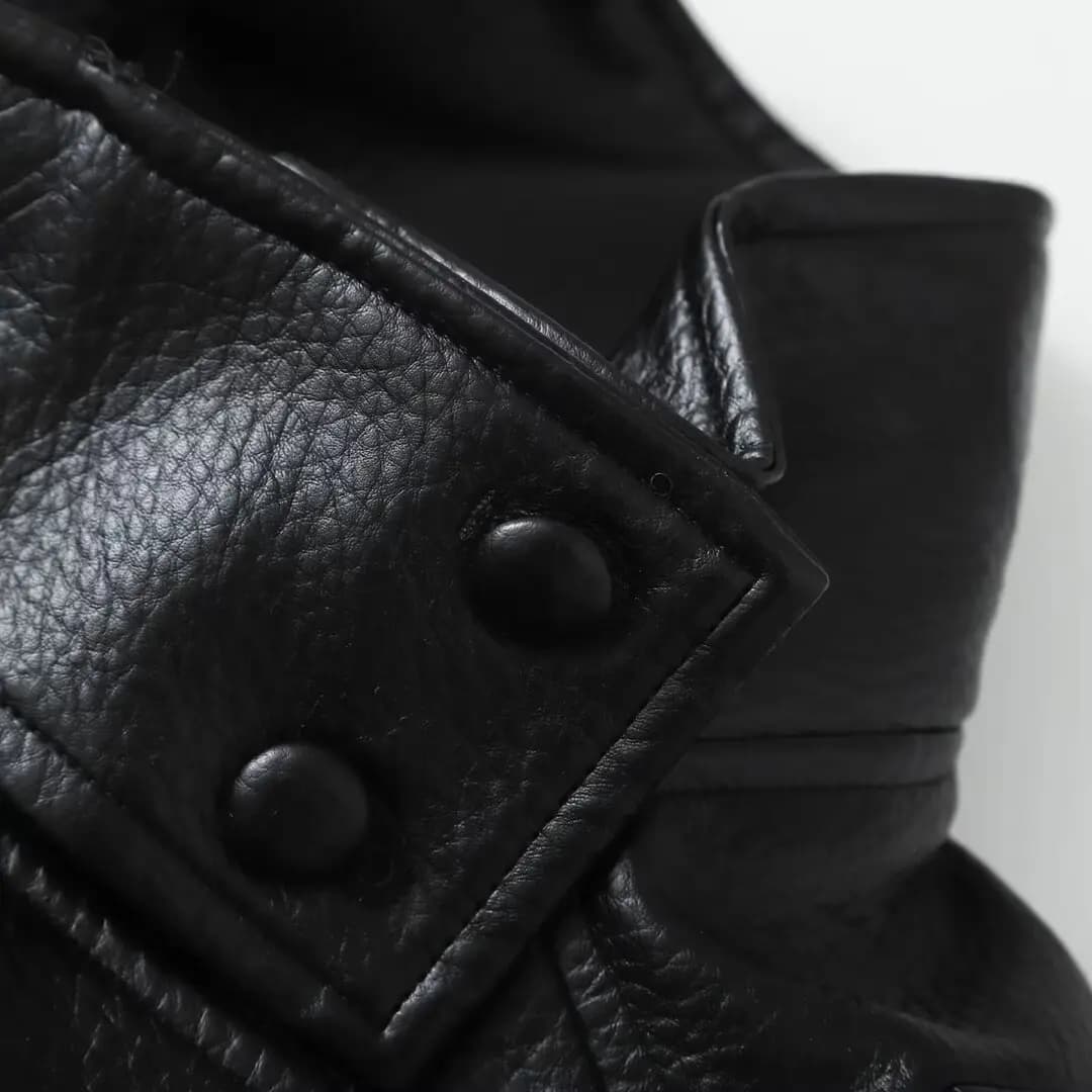 KONDALA décontracté Chic noir en cuir vestes femmes à manches longues boutons élastique surdimension