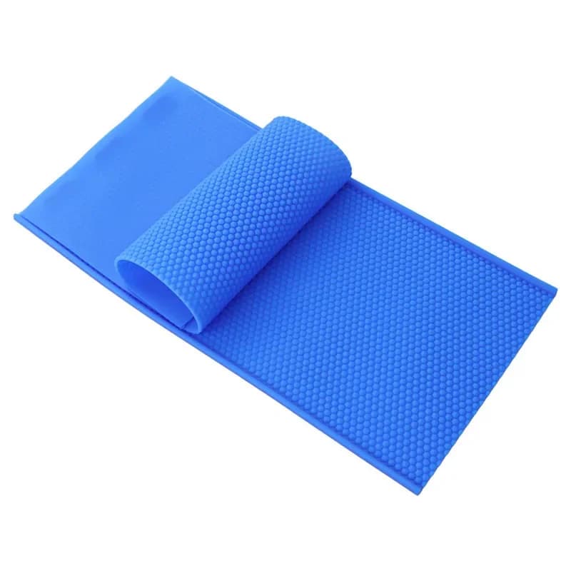 Moule de base en accent d'abeille en PVC souple, feuille de presse à la cire d'abeille, moule de bas