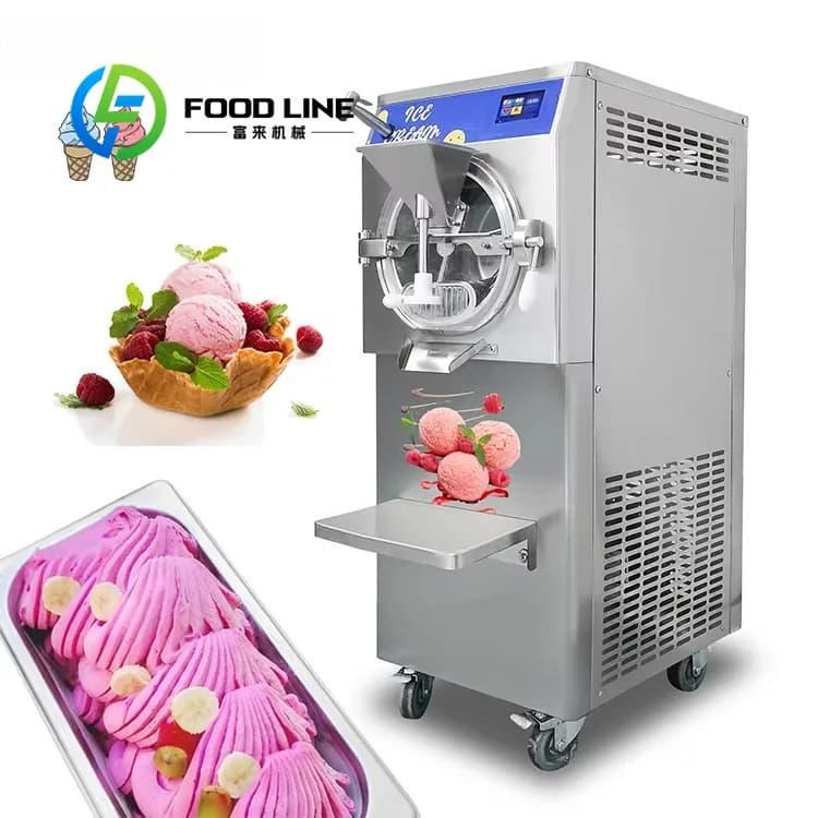 Machine à glace italienne, glace américaine et glace dure commerciale, facile à utiliser, avec fonct