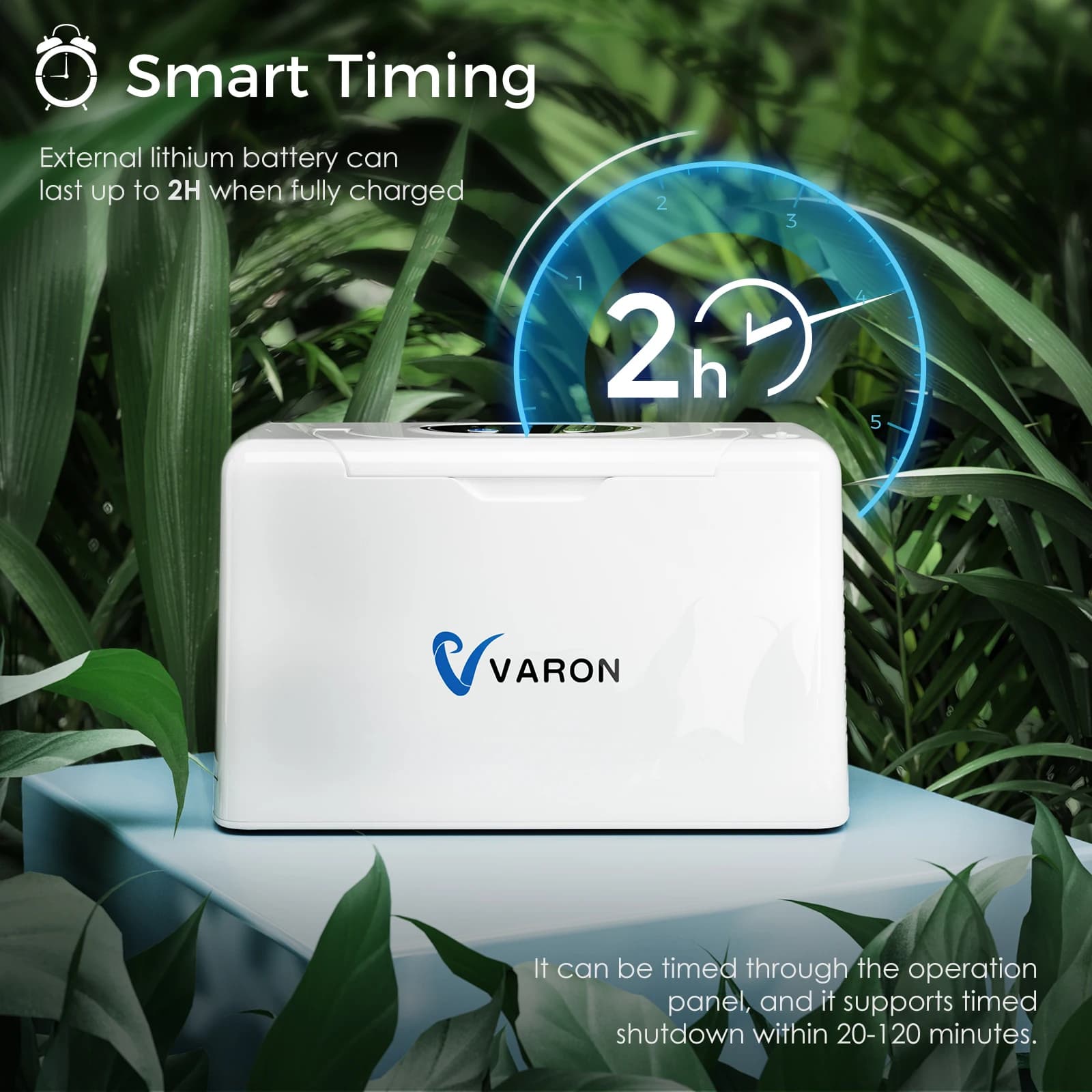 Varon-Purificateur d'air portable NT05, 3 litres, machine à flux pulsé 0-xygen, Con-cen-tra 32%, AC/