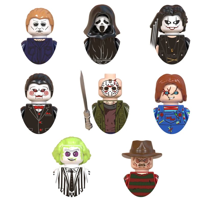 Figurines thème d'horreur d'halloween, tueur de Hil silencieux, poupées de jeu pour enfants, poupées