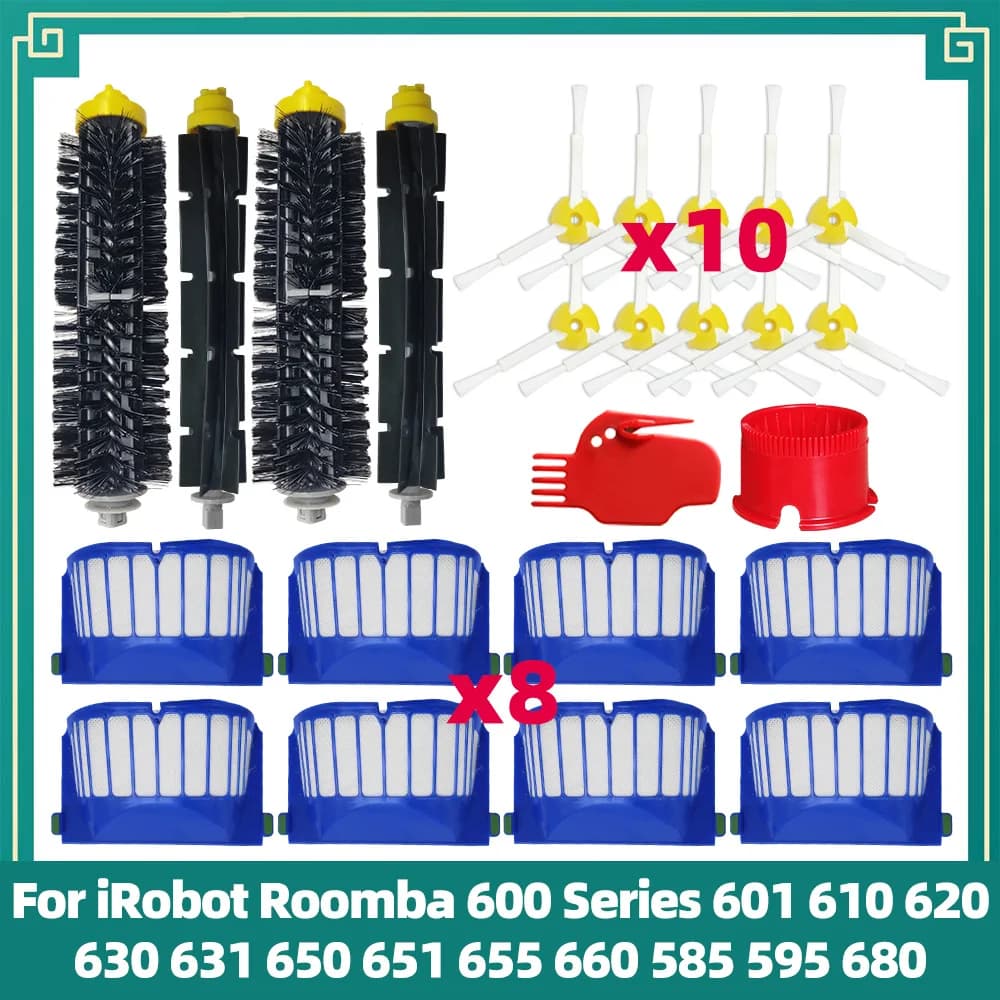 Compatible pour iRobot Roomba Série 600 601 610 620 630 631 650 651 655 660 585 595 680 Pièces de re
