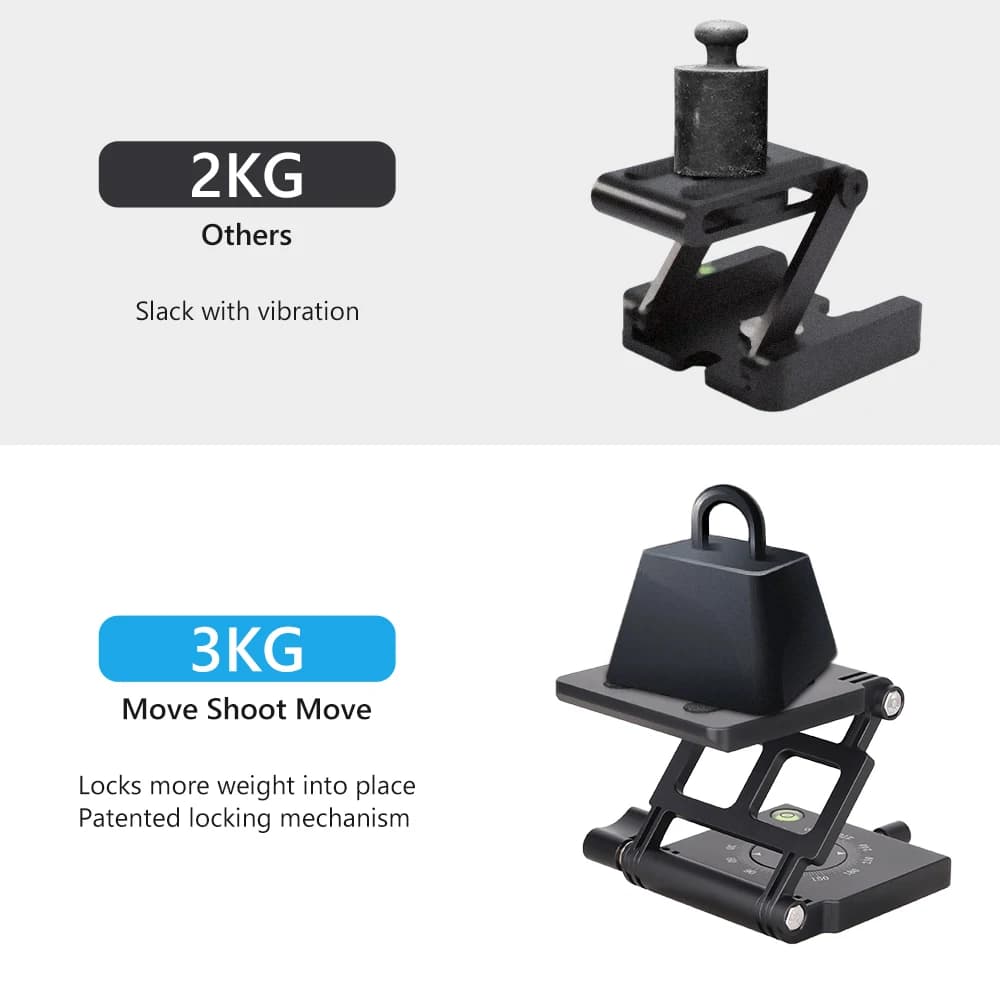 ARTCISE-Tête de trépied ZH10 améliorée Z-Flex Tilt Folading en alliage d'aluminium, gardien 360 ° av